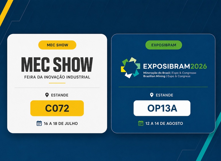 Grupo Sideral estará presente na MEC SHOW e na EXPOSIBRAM 2026