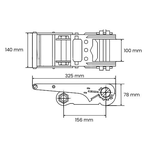 CONJUNTO COM CATRACA MÓVEL DE 100 mm