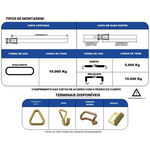 CONJUNTO COM CATRACA MÓVEL DE 100 mm
