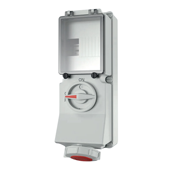 Tomada 16A – 220Vac – 60HZ – 2P+T – 6H – IP67 – MONIT ISOL TYPE (A) – INT DUO