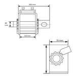 CONJUNTO DE CATRACA FIXA DE 100 mm