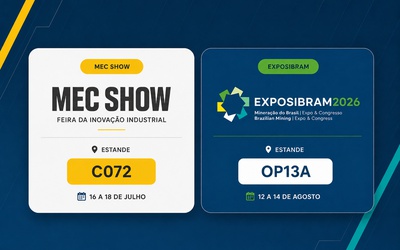 Grupo Sideral estará presente na MEC SHOW e na EXPOSIBRAM 2026